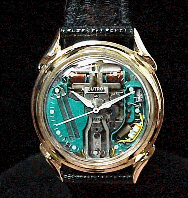 Vintage Bulova Accutron Spaceview Watch with Spiral Lugs